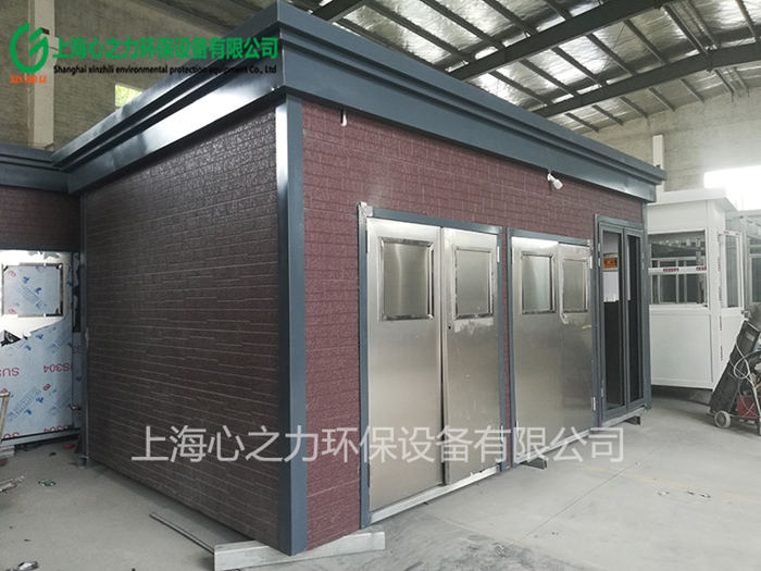順義上海心之力鋼結構垃圾房生產場景